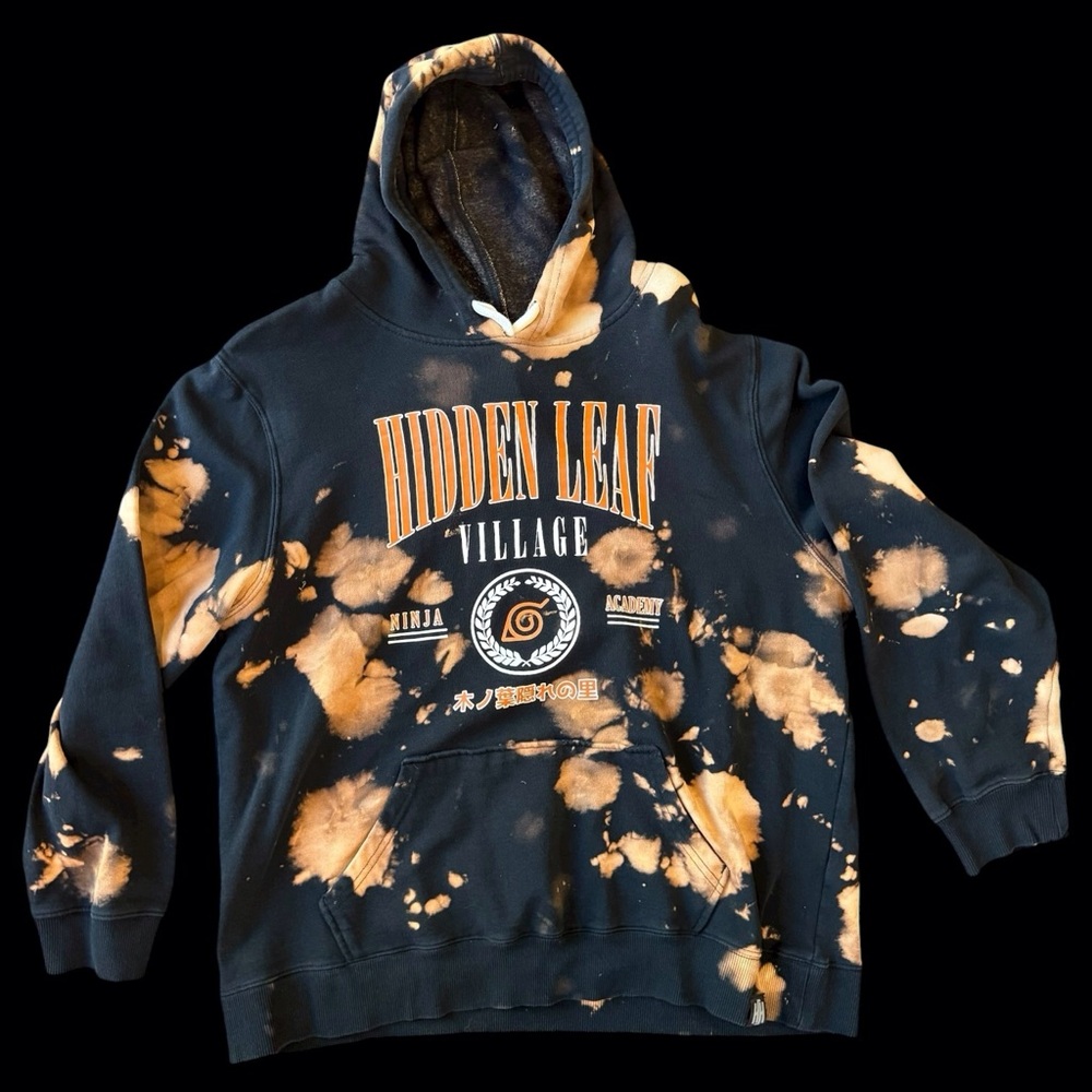Hause of Hendo Hand Dyed Village Black and Tan Men's Hoodie